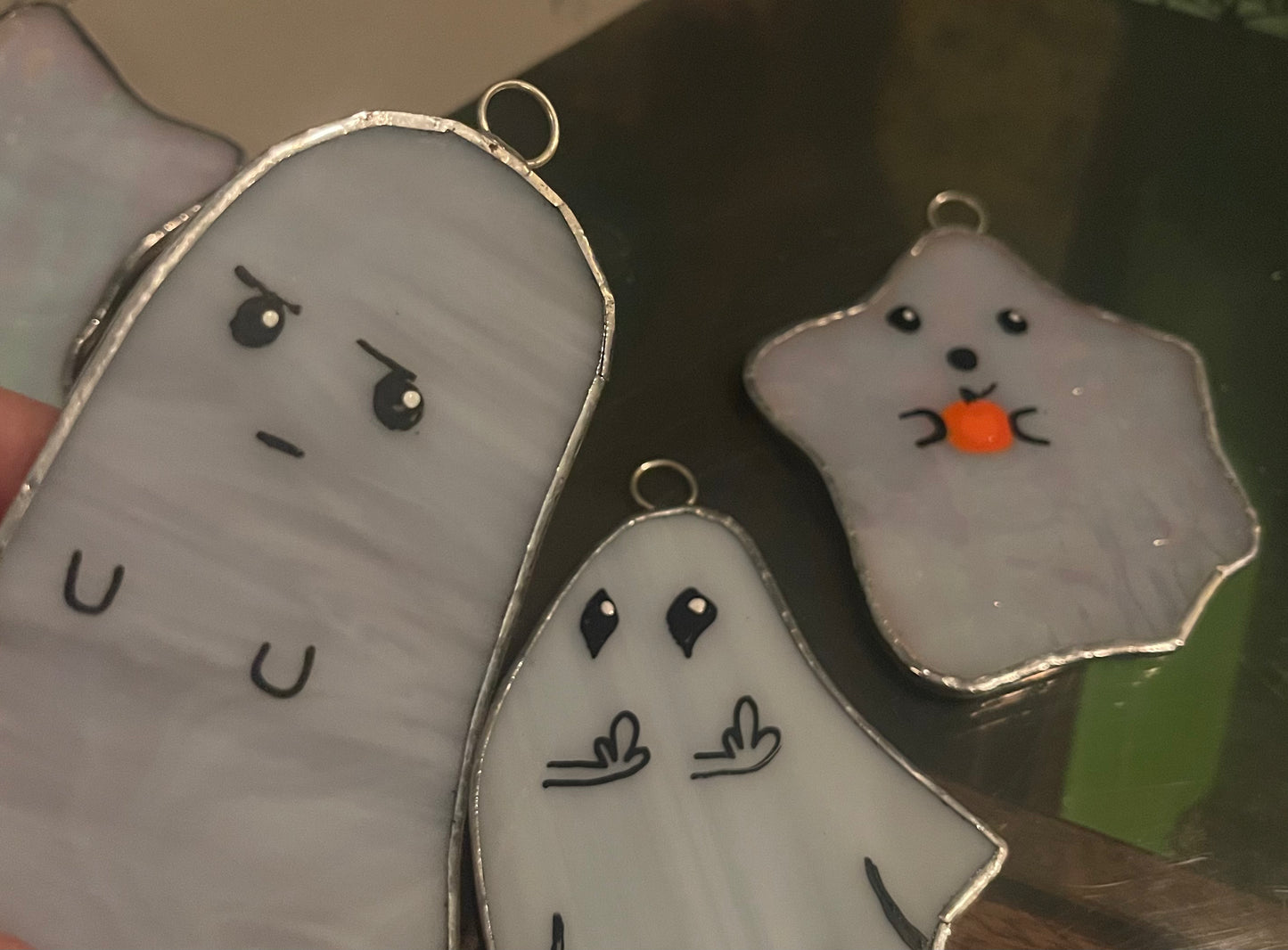 Glass Ghost Ornament