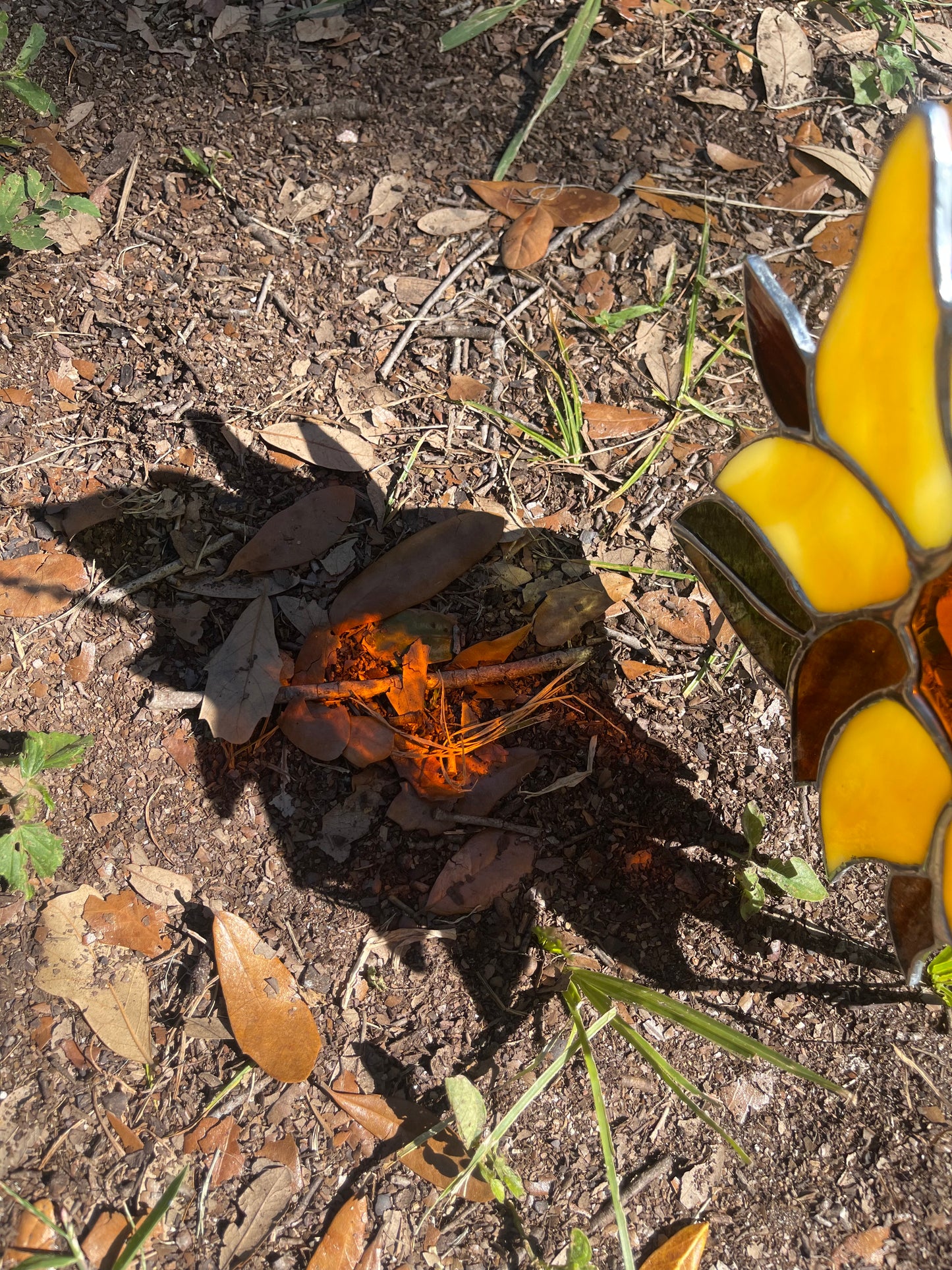 Large Sunflower Stained Glass