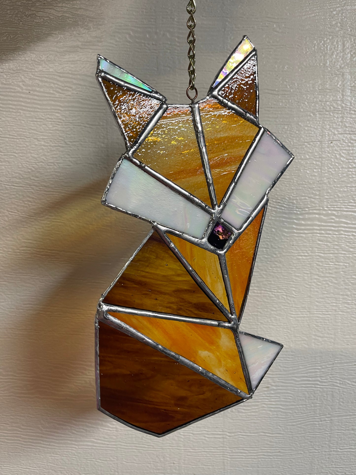 Geometric Glass Fox Large