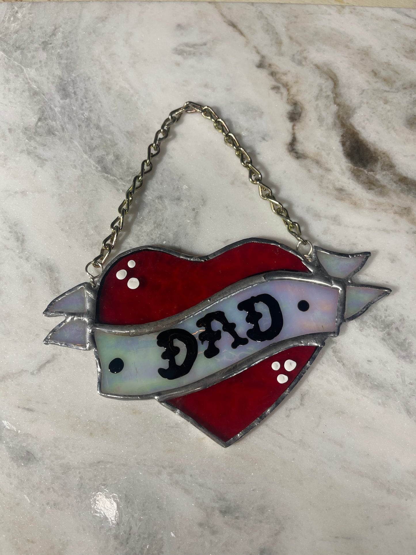 Dad Tattoo Heart Vintage