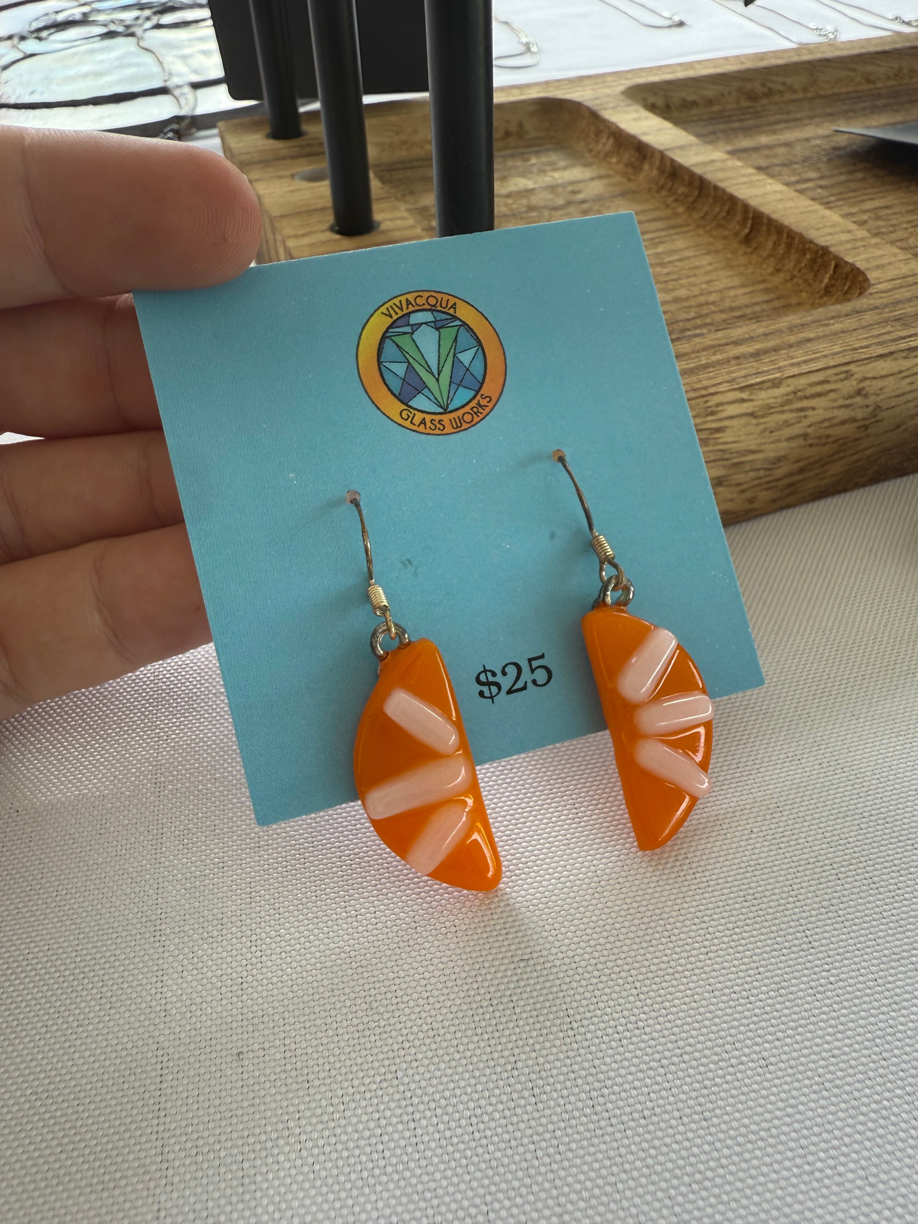 Fused Glass Earrings – Vivacqua Glass Works
