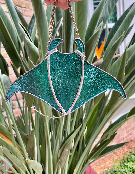 Manta Ray Stained Glass
